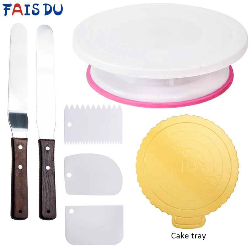 Kitchen Baking Table - 6 Cái/bộ Bánh Dẻo Bàn Xoay