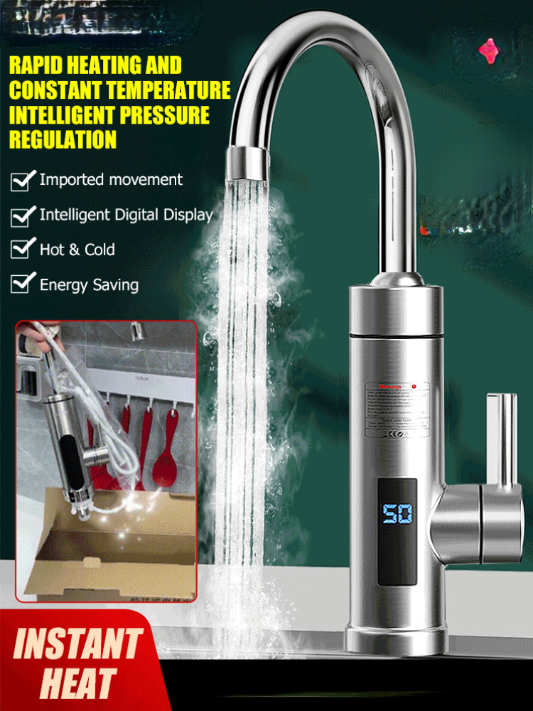 Kitchen Baking Mixer - Bathroom Electric Faucet Fast Heating Kitchen