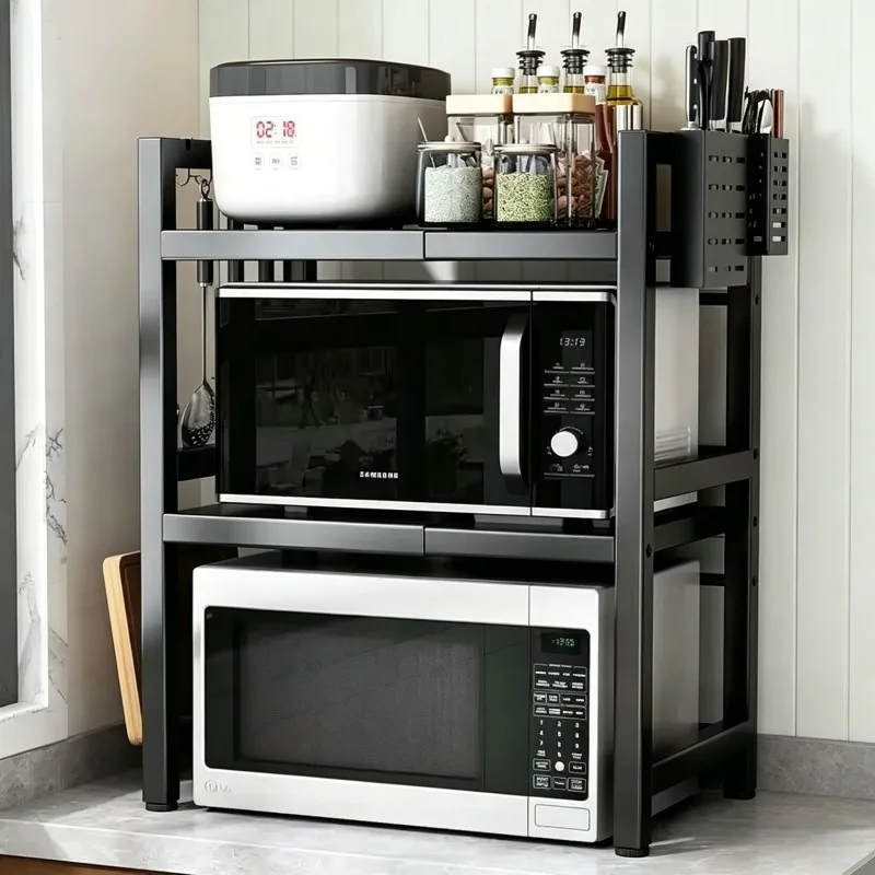 Kitchen Queen - Kitchen Countertop 2Layer Microwave Oven Rack