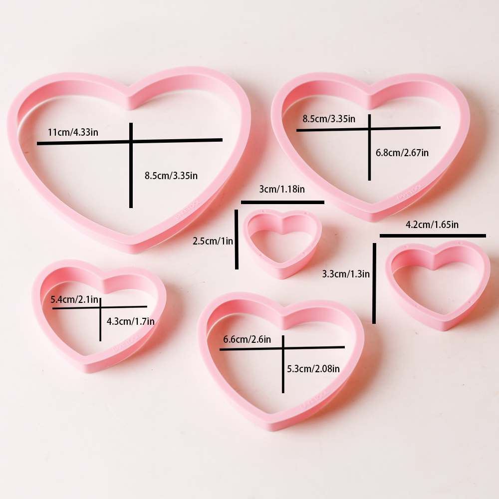 1set/3sets Pink Heart Star Flo - đánh giá và giá Kitchen Baking Products