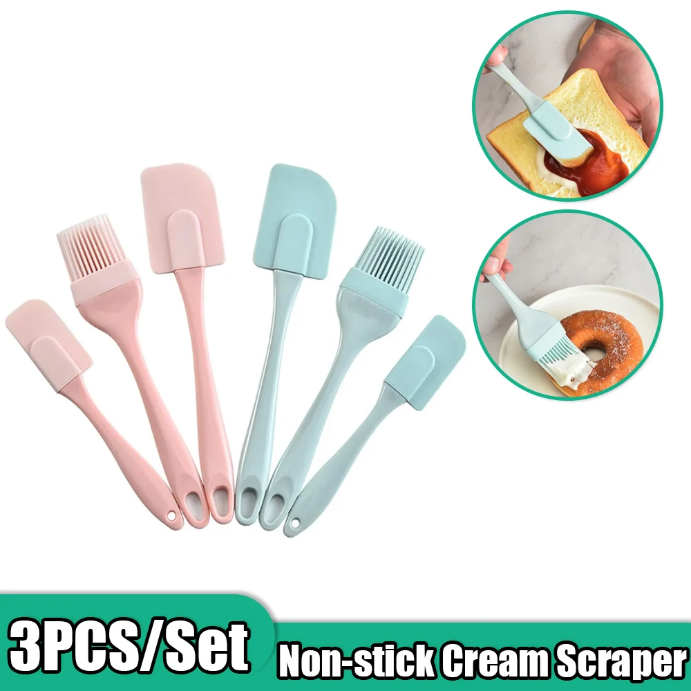 3Pcs Non-Stick Silicone Cream  - đánh giá và giá Kitchen Baking Mixer