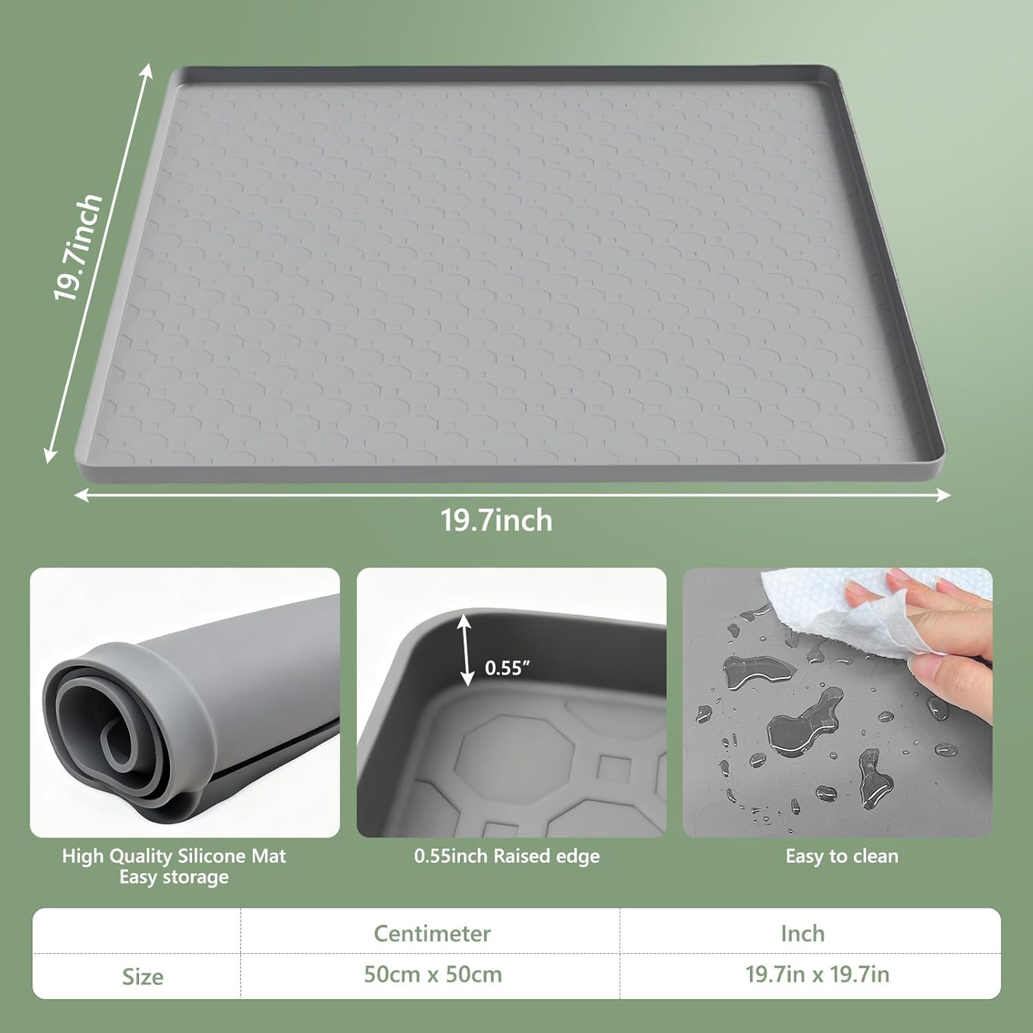 Heat Resistant Silicone Mat No - đánh giá và giá Kitchen Baking Table