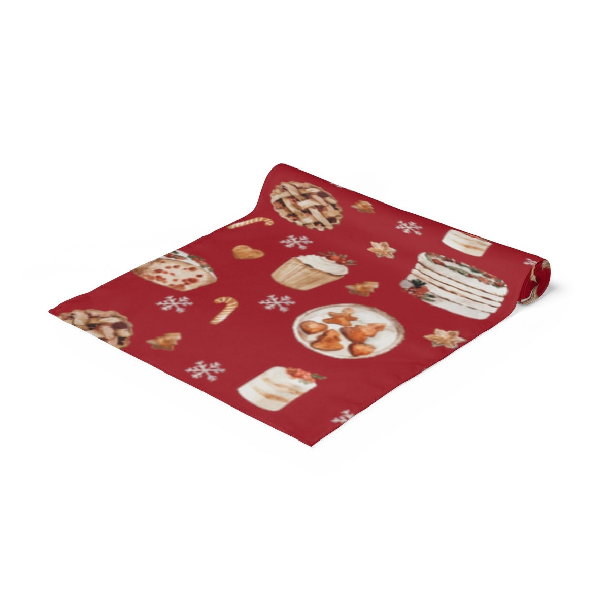 Red Christmas Baking Table Run - đánh giá và giá Kitchen Baking Table