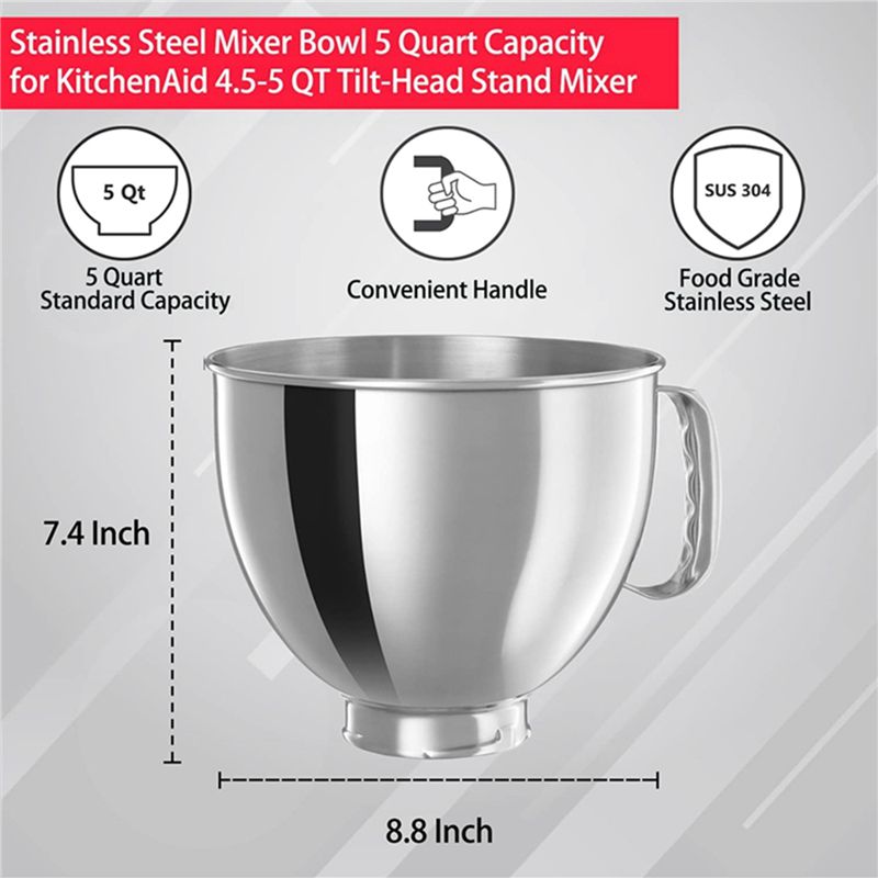 A78E 3X Stainless Steel Mixer  - đánh giá và giá Kitchenaid Mixer Artisan 5Qt