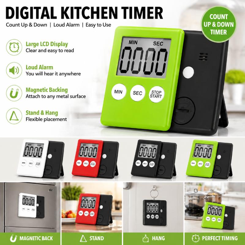 [New] Magnetic Digital Kitchen - đánh giá và giá Kitchen Baking Timer