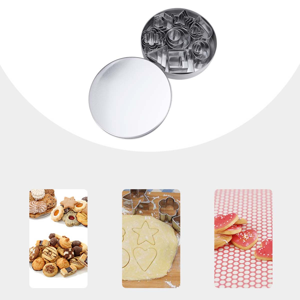 Stainless Steel Cookie Cutters - đánh giá và giá Mini Kitchen Baking