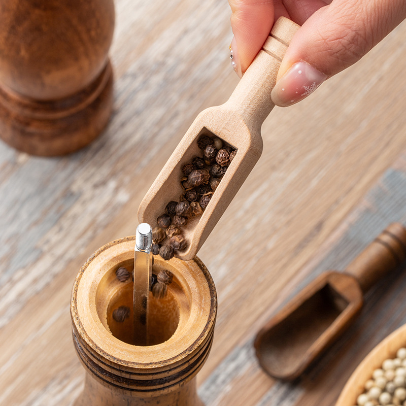 2/5PCS Wooden Coffee Scoop Set - đánh giá và giá Mini Kitchen Baking