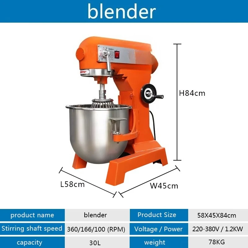 30L Bread Milk Bakery Cake Dou - đánh giá và giá Kitchen Baking Mixer
