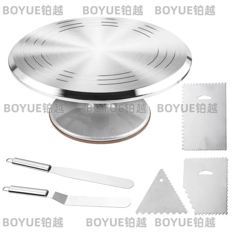 Gold Aluminum Alloy Cake Turnt - đánh giá và giá Kitchen Baking Table