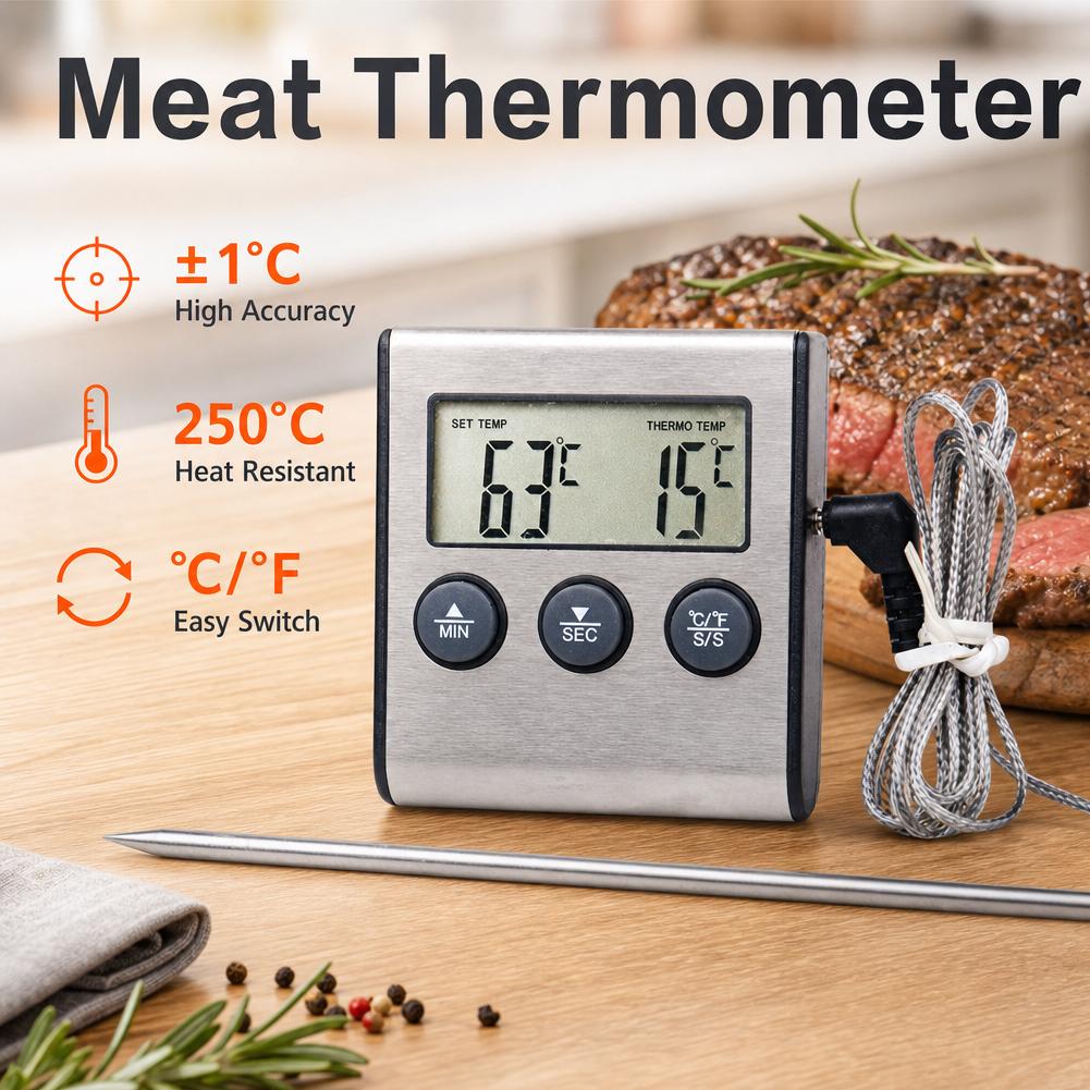 Digital Meat Thermometer Stain - đánh giá và giá Kitchen Baking Timer