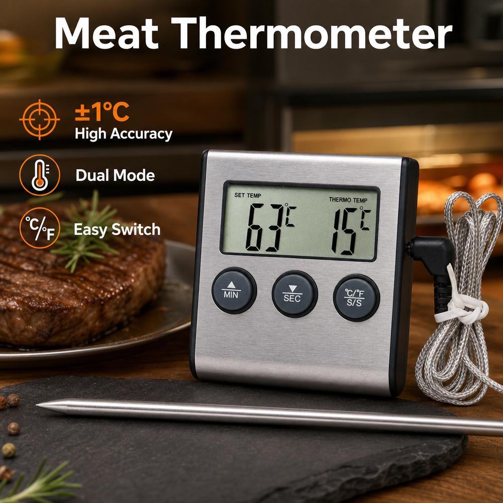 Digital Meat Thermometer Stain - đánh giá và giá Kitchen Baking Timer