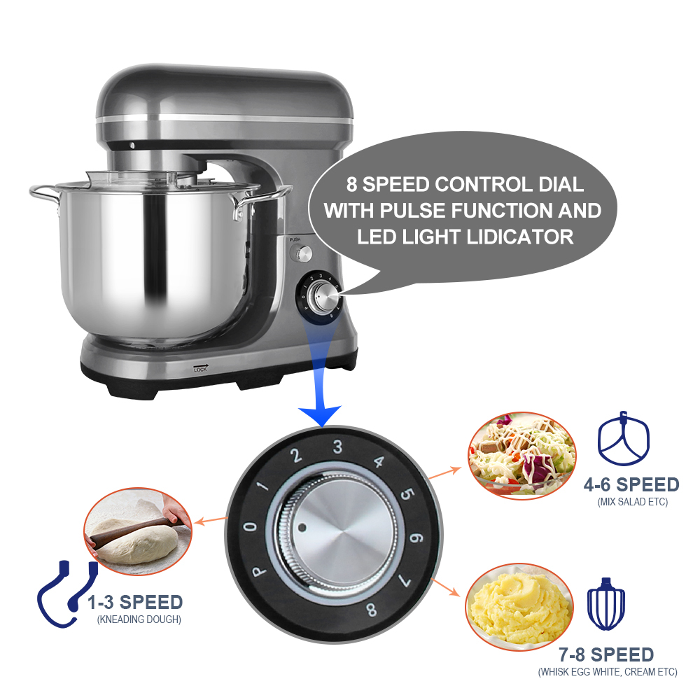 11L 2000W Large Powerful Elect - đánh giá và giá Kitchen Baking Mixer