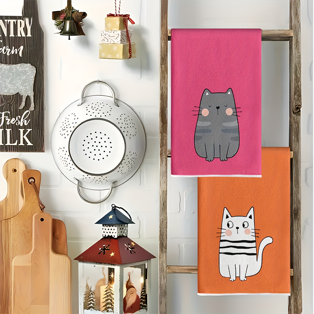 6Pcs, Six-Color Cat Kitchen To - đánh giá và giá Kitchen Baking Cloth