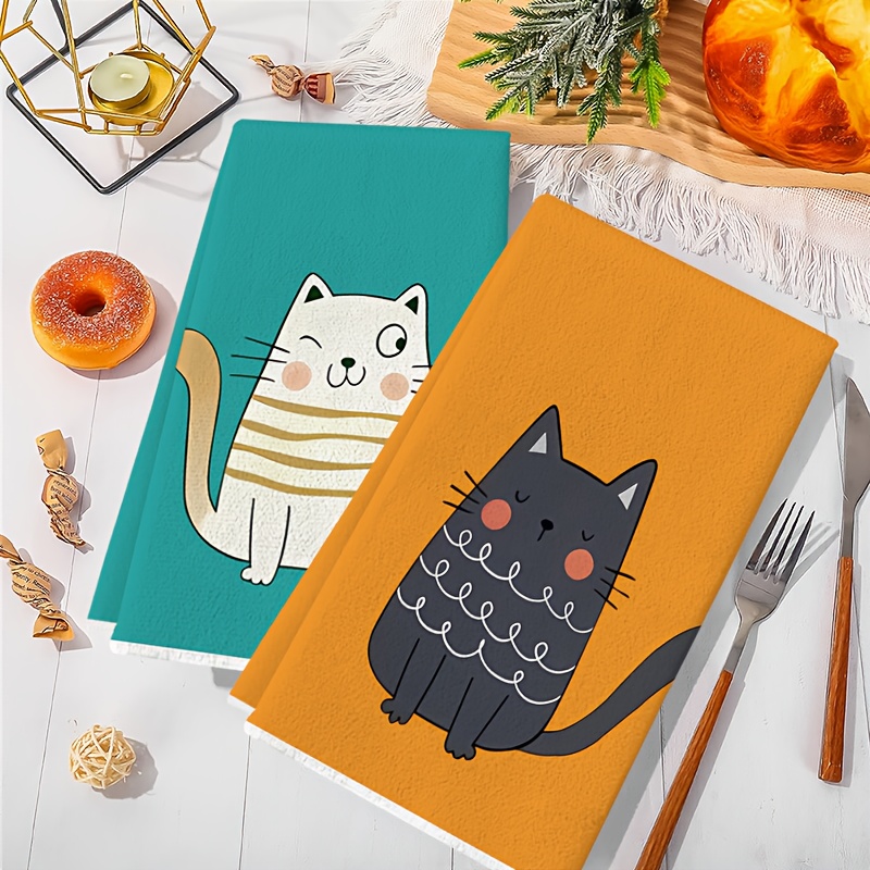 6Pcs, Six-Color Cat Kitchen To - đánh giá và giá Kitchen Baking Cloth